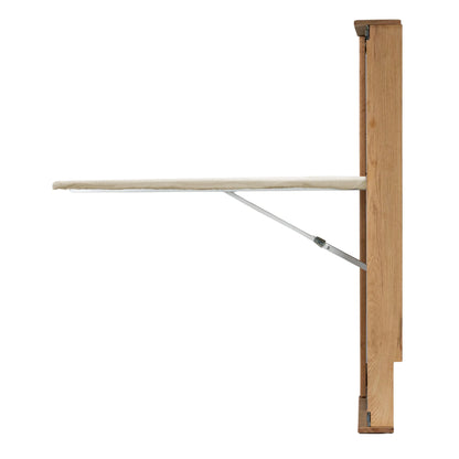 Household Essentials Iron a??n Fold Wall Ironing Board Cabinet, Built-In Ironing Board, Sturdy MDF, Melamine Cabinet, 7 Height Settings, Mounts Securely to Wall, Includes Pad with Cover, White
