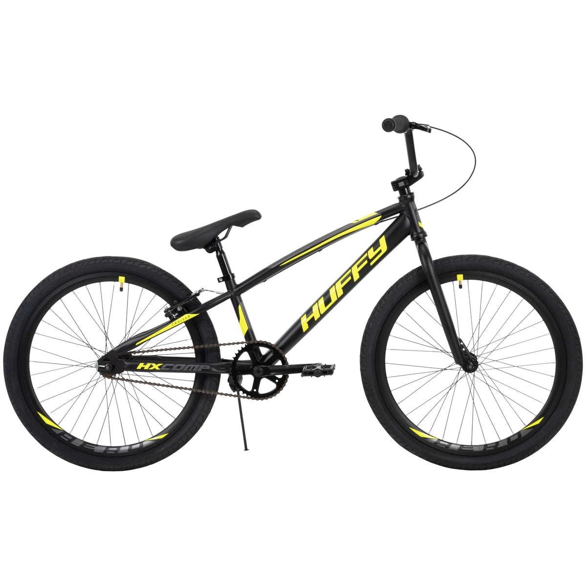HX Cruiser 24-inch BMX Bike for Boys, Black/Yellow