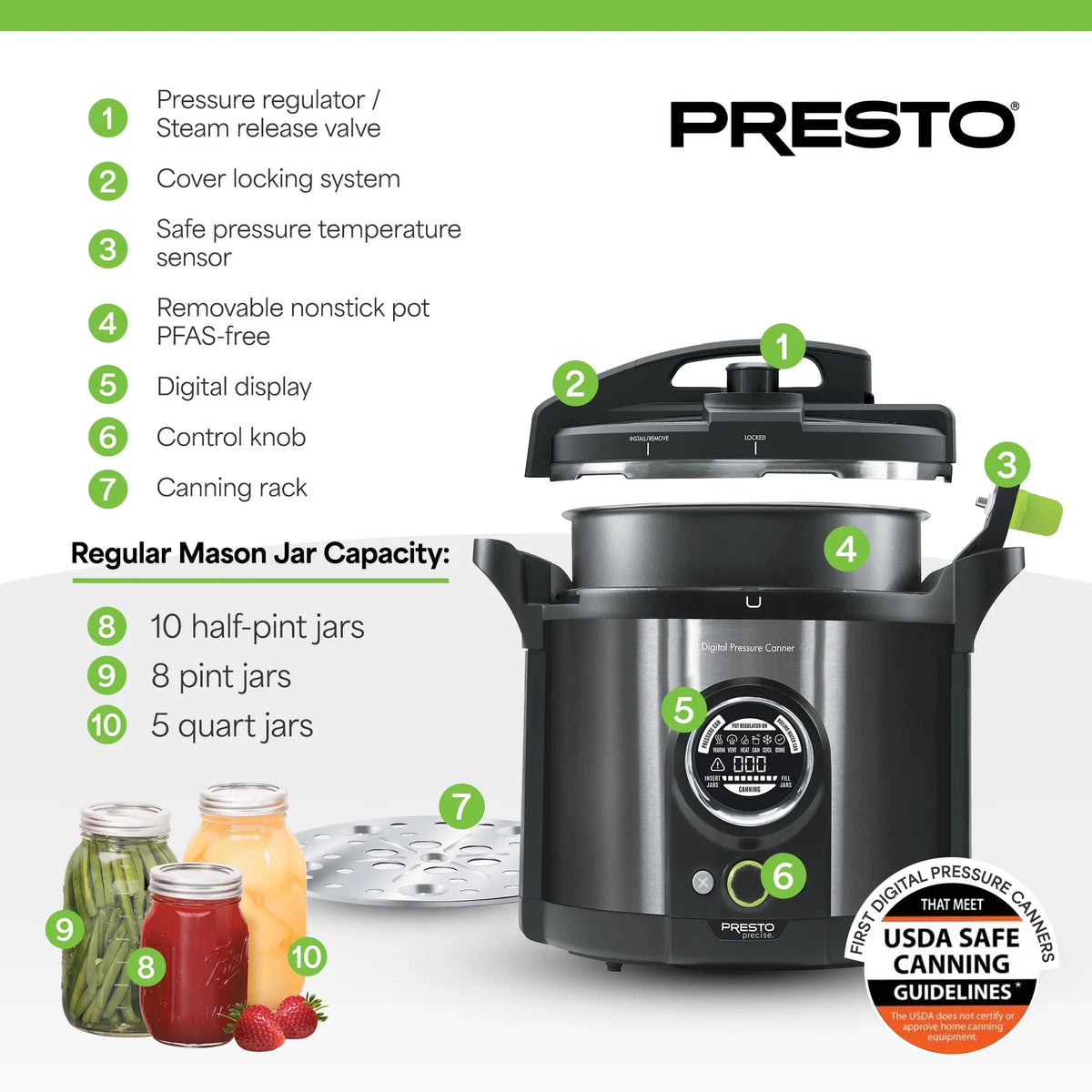 Presto Precise 12qt Electric Pressure Canner 02144
