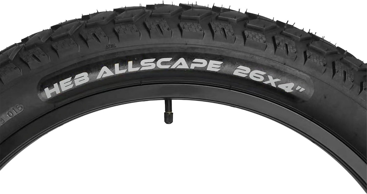 HEB ALLSCAPE Heavy Duty 20x4 Bike Tire + Tube - Includes 2 Tires for Optimal Performance