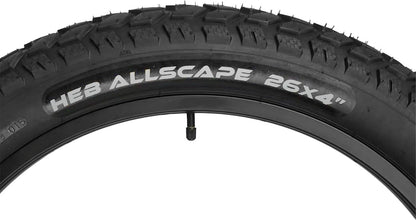 HEB ALLSCAPE Heavy Duty 20x4 Bike Tire + Tube - Includes 2 Tires for Optimal Performance