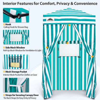 EAGLE PEAK Flex Ultra Compact 4 ft x 4 ft Pop-up Changing Room Canopy, Portable Privacy Cabana