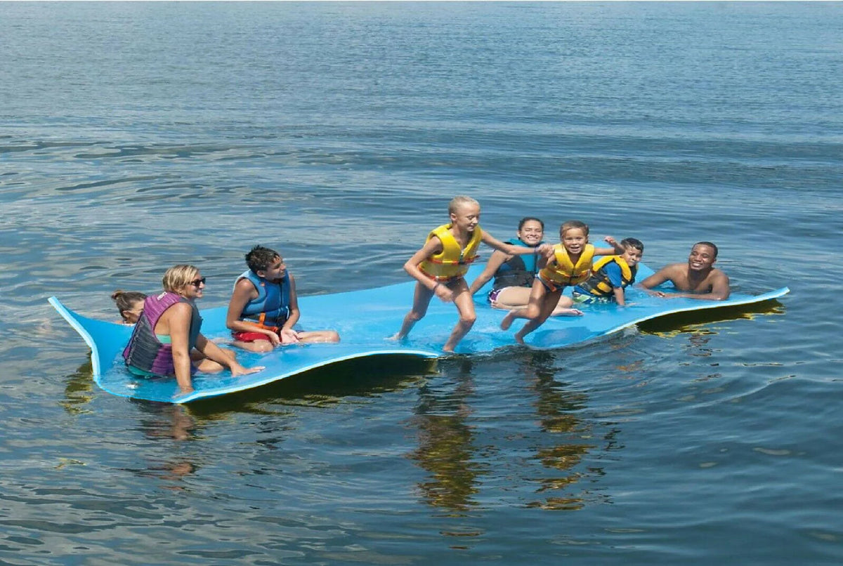 Layer Floating Oasis Water Pad 9 x 6 Water Sports Mat Float Island Utility Mats Floating Mat