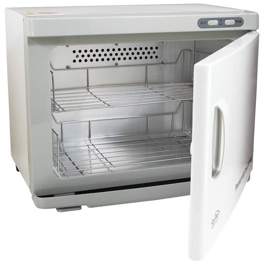 ForPro Professional Collection Premium Hot Towel Warmer, UV Sterilization, 23L Extra Large Capacity, Two Stainless Steel Racks, White