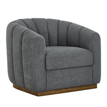 Better Homes & Gardens Lillian Accent Swivel Chair, Cream Linen