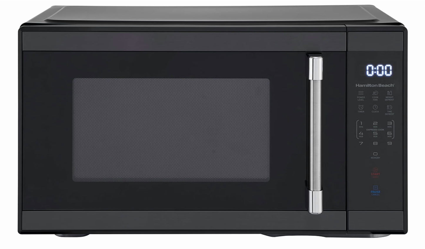 Hamilton Beach 1.1 cu. ft. Countertop Microwave Oven, 1000 Watts, White Stainless Steel