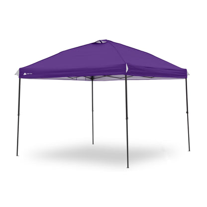Ozark Trail 10x10 Instant Pop Up Canopy Tent with Simple Push Setup �?Straight Leg Pop-Up Tent for Tailgating, Camping & Events, White