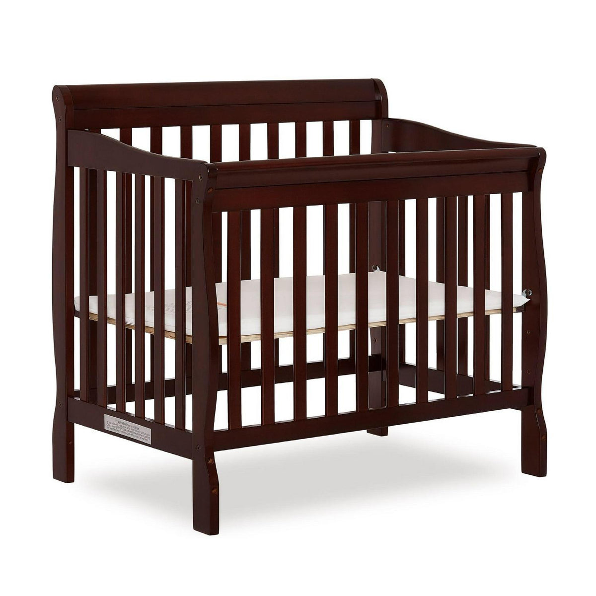 Dream On Me Aden 4-in-1 Convertible Mini Crib Espresso