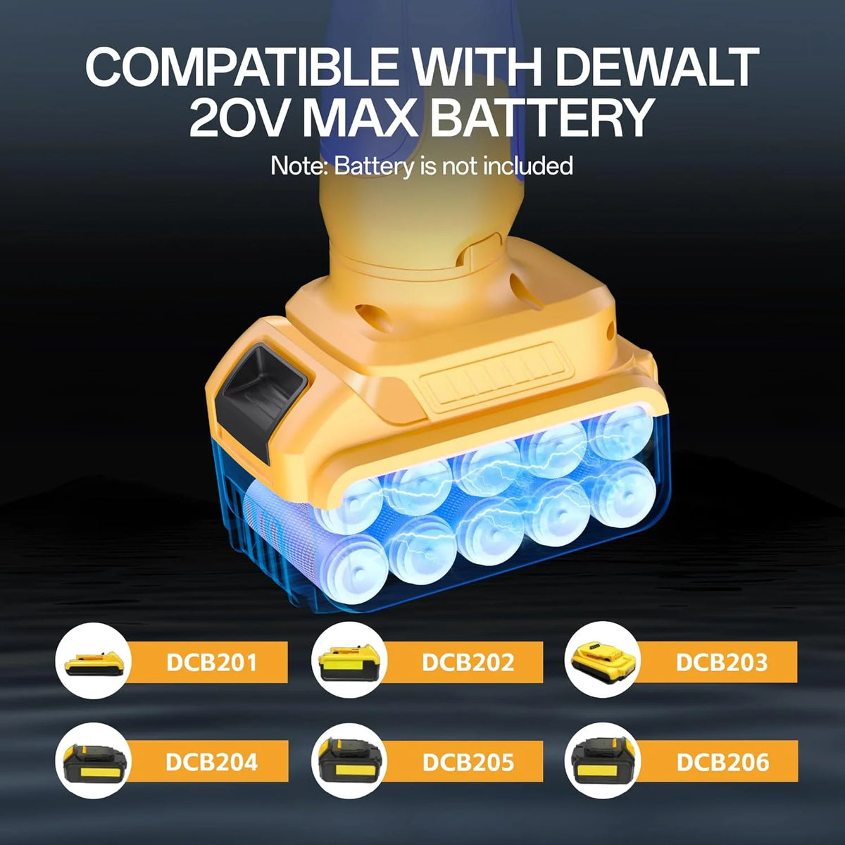Cordless Stick Water Transfer Pump Compatible with Dewalt 20V MAX Battery(NO Battery),720GPH,32FT Head, Portable Utility Sump Pump Kit with 3/4" Outlet for Pool/Garden/Pond/RV/Boat Draining