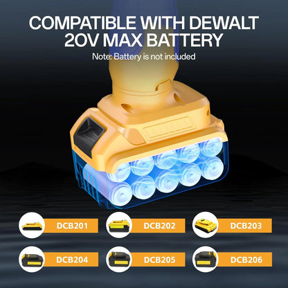 Cordless Stick Water Transfer Pump Compatible with Dewalt 20V MAX Battery(NO Battery),720GPH,32FT Head, Portable Utility Sump Pump Kit with 3/4" Outlet for Pool/Garden/Pond/RV/Boat Draining