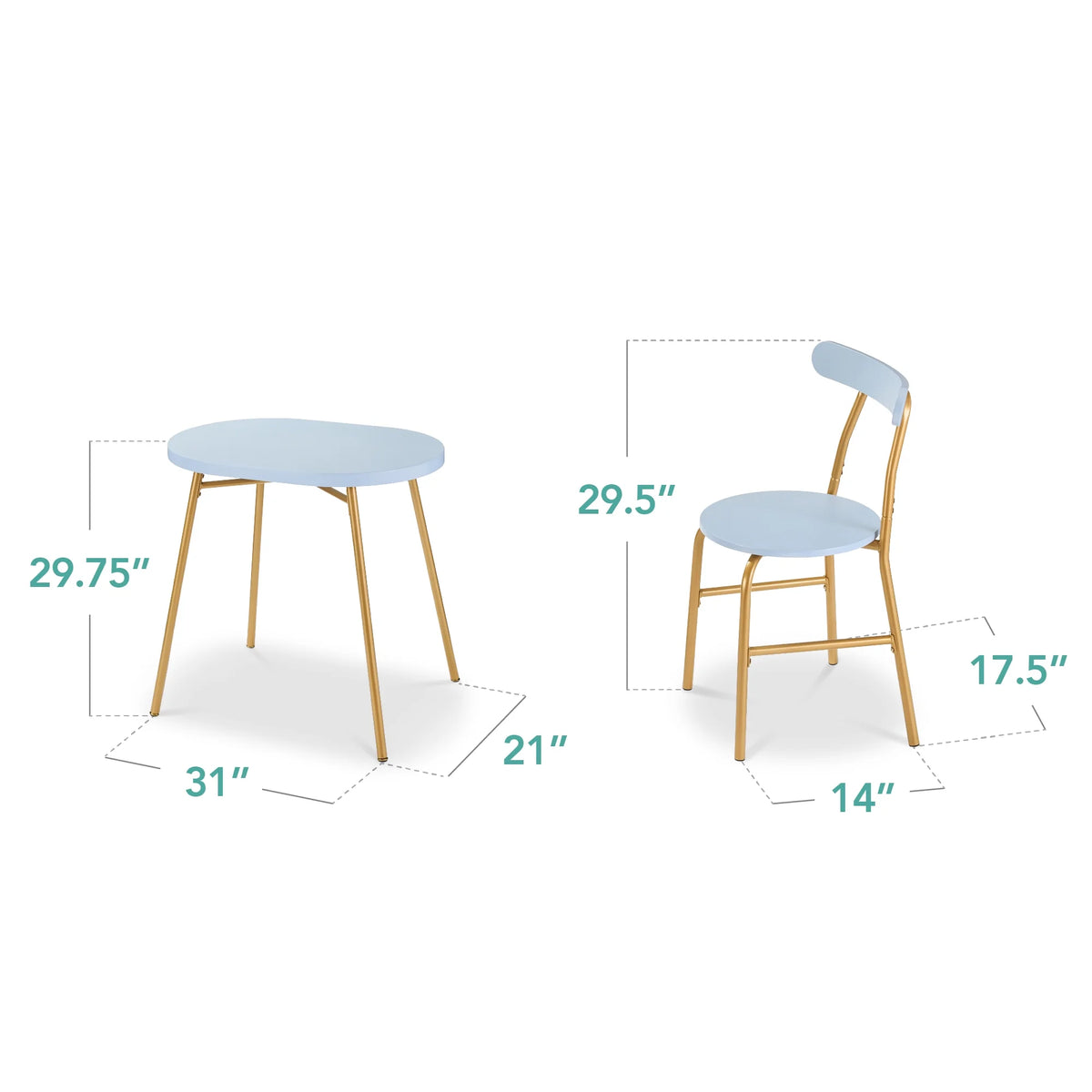 Best Choice Products 3-Piece Modern Oval Dining Table Set, Small Kitchen Dinette w/ 2 Chairs - Black/Black