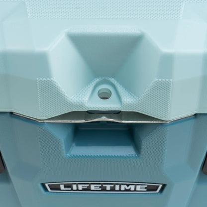 Lifetime 28 qt Bear-Resistant Camping Cooler, Premium High Performance, Ice Retention, Hard Cooler, 20 Can Capacity, Boulder Gray (91289)