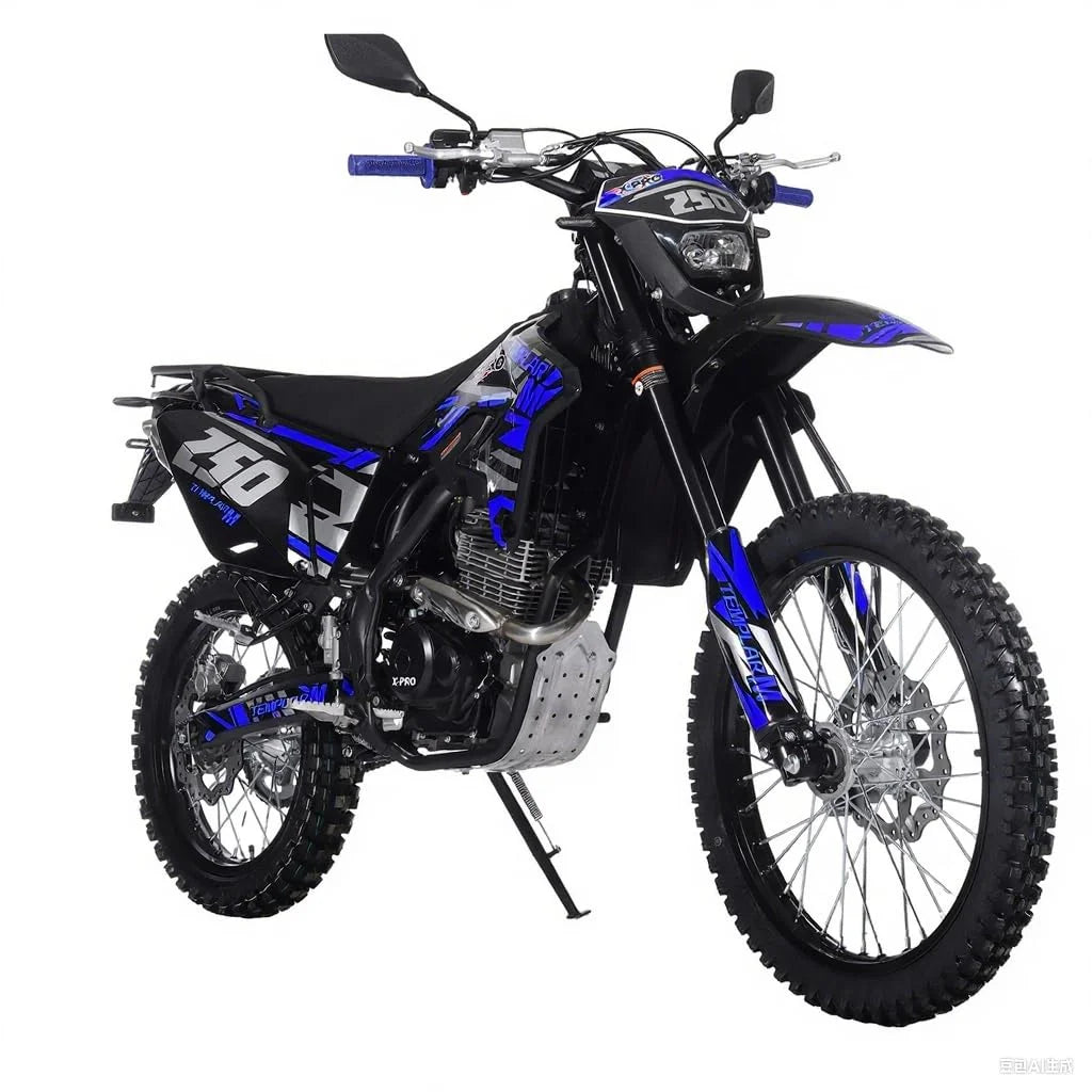 X-Pro Templar M 250cc Gas Dirt Bike with Zongshen Engine 5 Speed Pit Bikes Adult Pitbike, Big 21"/18" Wheels!