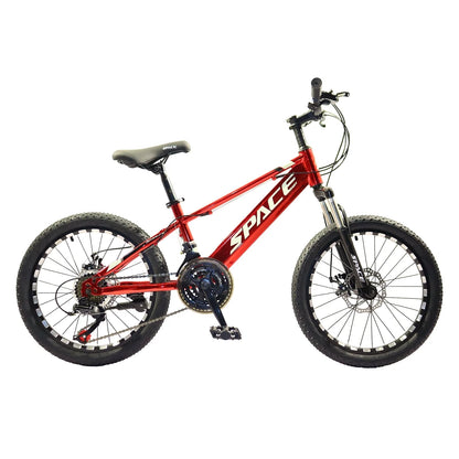 Hlaill Mountain Bike for Kids, Featuring 20-Inch Aluminuml Steel Frame and 21-Speed with 20-Inch Wheels For Unisex （Red）