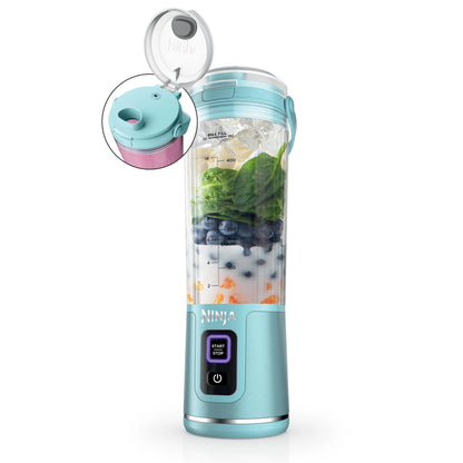Ninja Blast Portable Blender, Cordless, 18oz. Vessel, Personal Blender for Shakes & Smoothies, BPA Free, Leakproof Lid & Sip Spout, USB-C Rechargeable, Dishwasher Safe Parts, Metallic Purple,