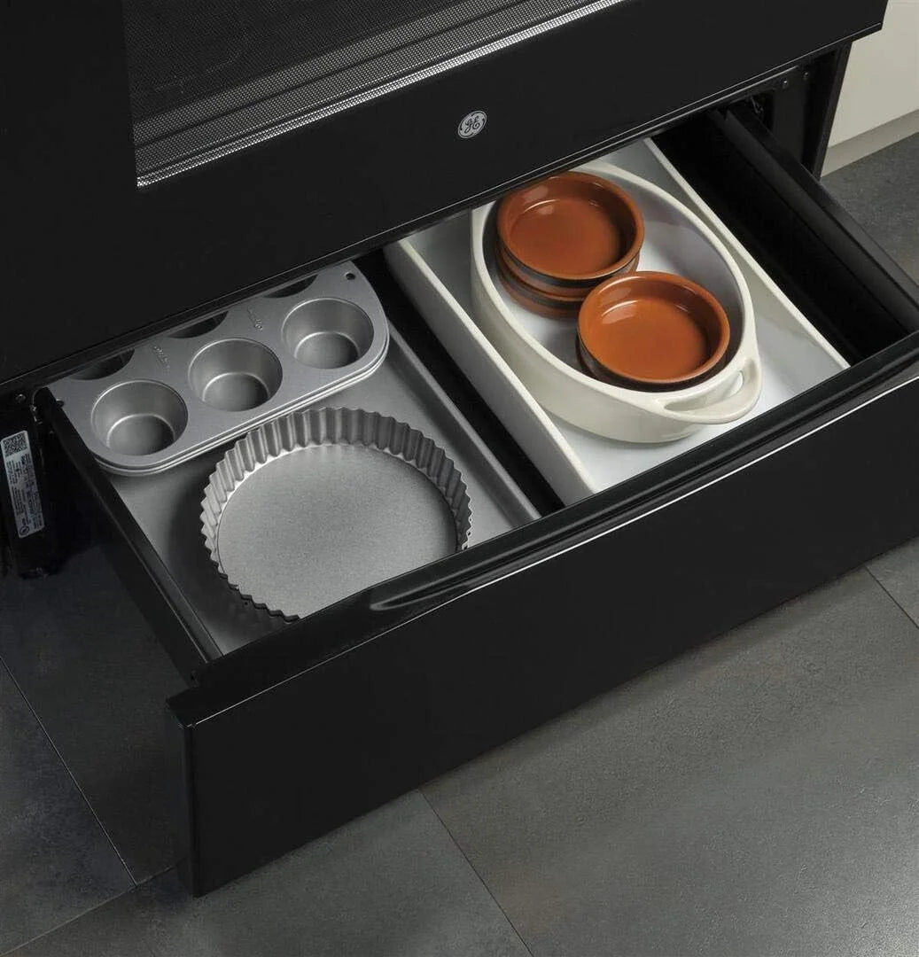 GE Appliances JB258DMBB 30 Inch Electric Freestanding Range Black