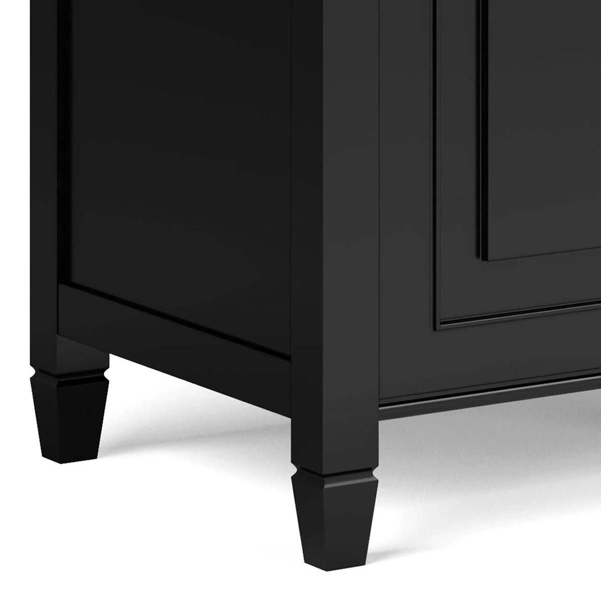 Simpli Home Connaught SOLID WOOD 51 inch Wide Traditional Storage Bench Trunk in Dark Chestnut Brown
