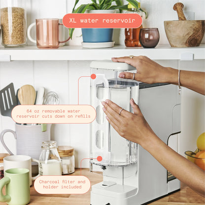 Beautiful Perfect Grind�?Programmable Single Serve Coffee Maker, White Icing by Drew Barrymore