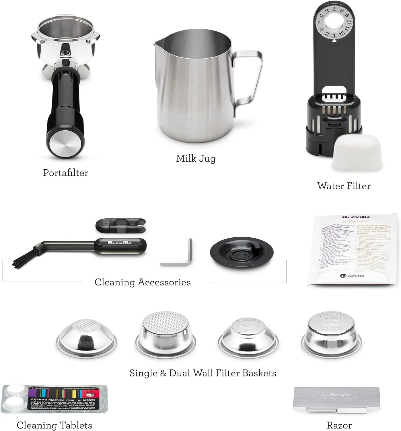 Breville Barista Express Impress Espresso Machine, 2 Liters - Black Truffle