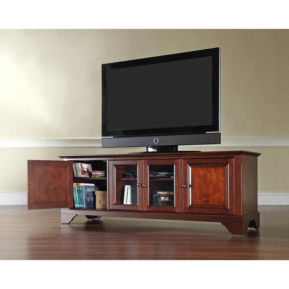 Crosley Furniture Alexandria 60" Low Profile TV Stand in Vintage Mahogany