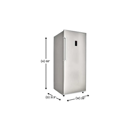 Conserv 17 cu. ft Convertible Upright Freezer/Refrigerator in Stainless
