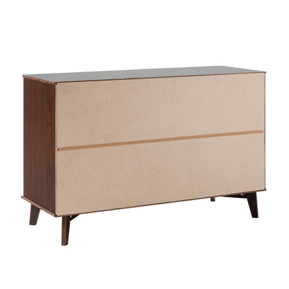 Walker Edison Sonoma 6-Drawer Solid Wood Caramel Dresser