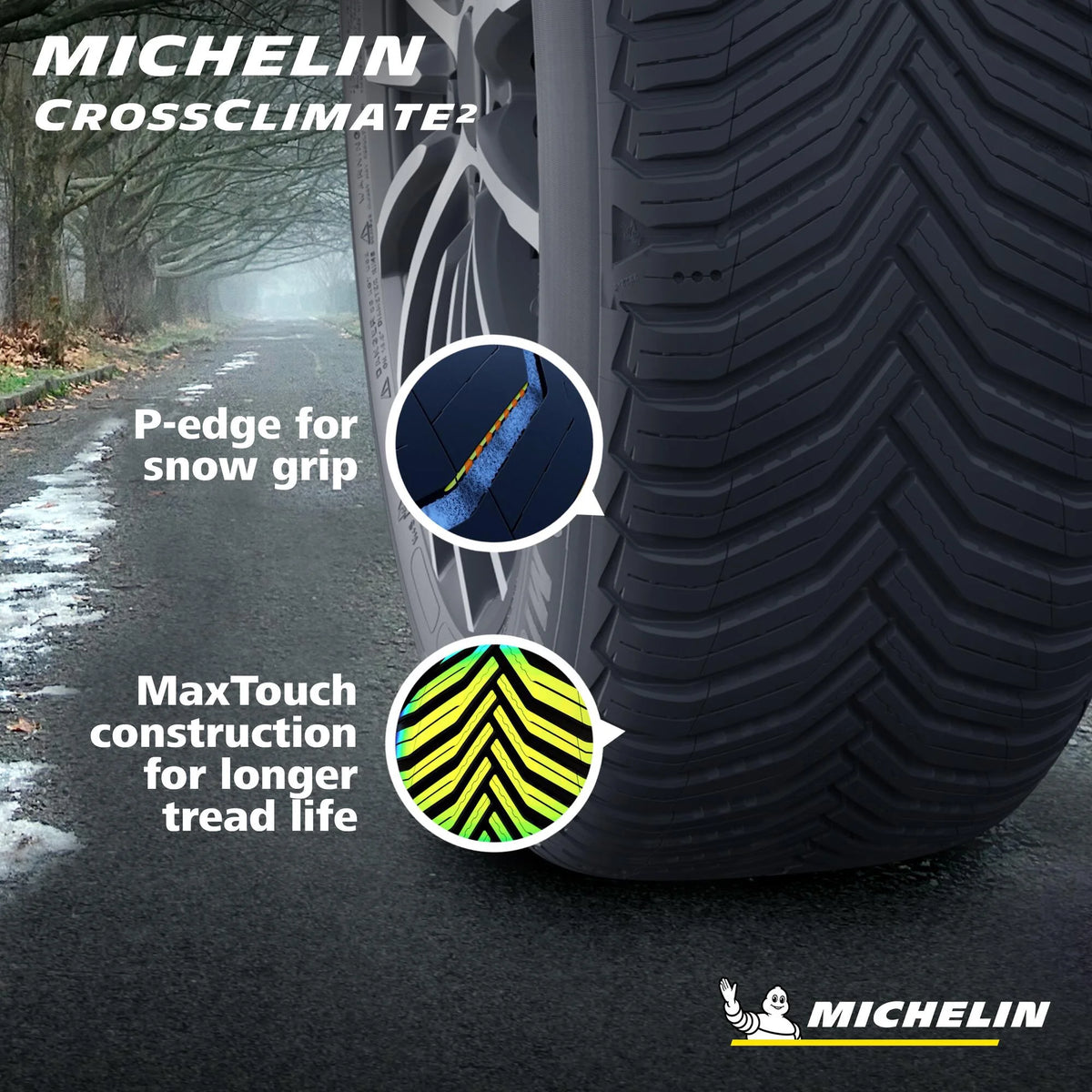 Michelin CrossClimate 2 205/55R16 91H AS A/S Tire