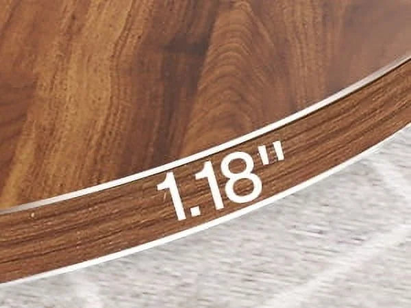 MAYEERTY Round Dining Table for 4, 47" Wood Kitchen Table Farmhouse Dinner Table