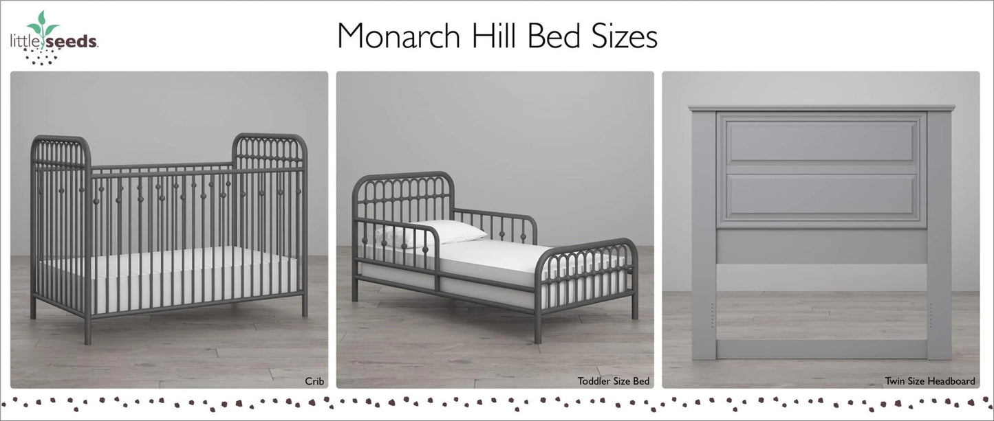 Little Seeds Monarch Hill Ivy Metal Toddler Bed, Gold