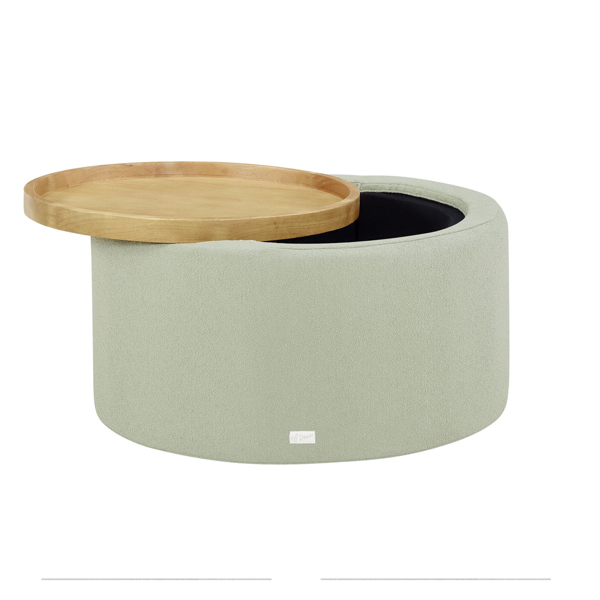 Beautiful Drew Stowaway Coffee Table with Storage by Drew Barrymore, Cream