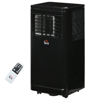 HOMCOM 8,000 BTU Portable Air Conditioner Fan with Remote for Rooms Up to 344 Sq. Ft., Evaporative Cooler, Home AC Unit with Dehumidifier, Black