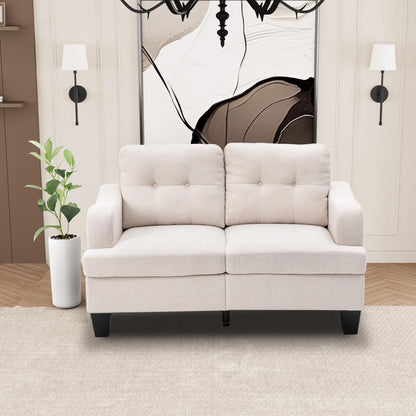 Royalcraft Swivel Nursery Glider Recliner, Comfy Upholstered Glider Chair with Lumbar Pillow and Footrest, Beige
