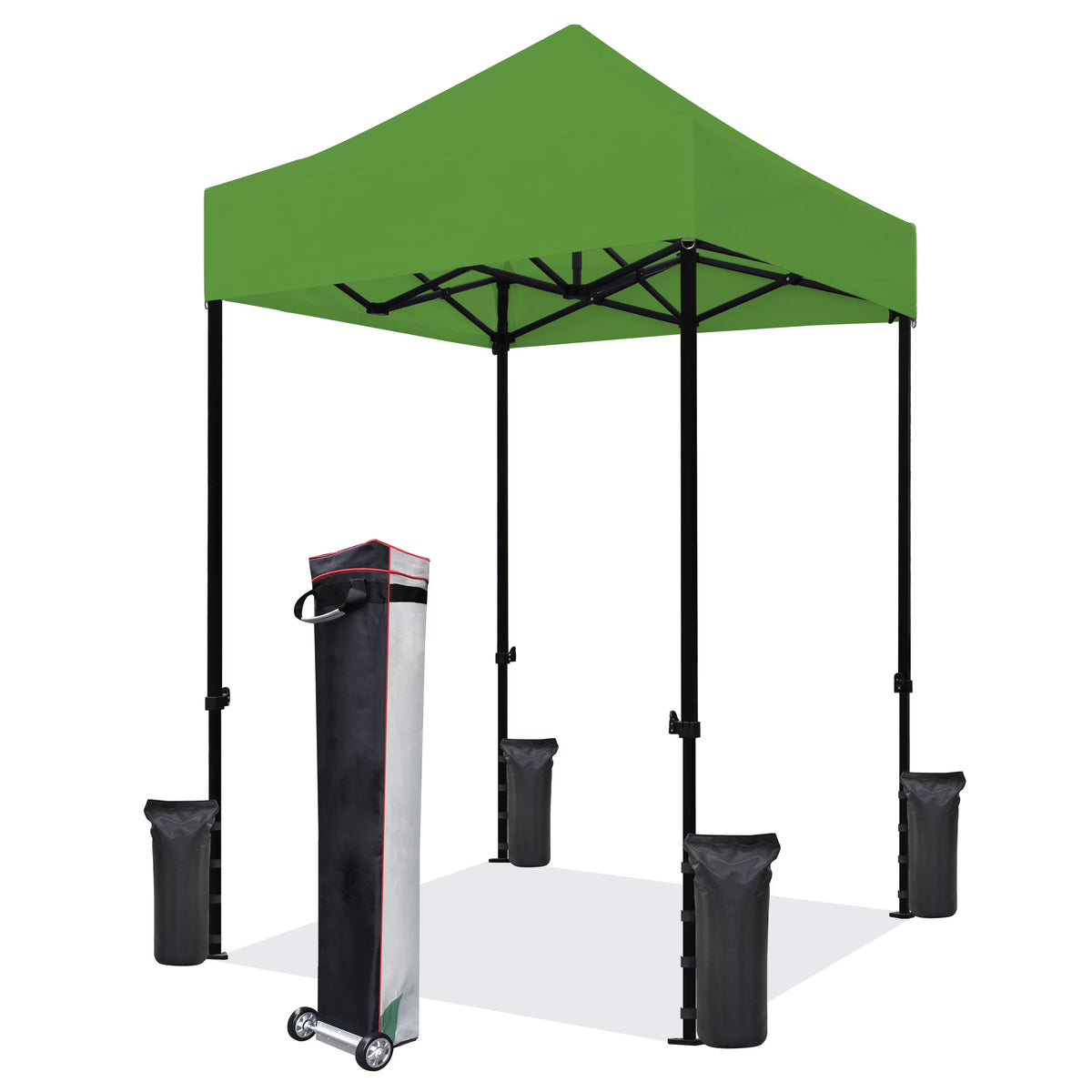 Eurmax 5x5 Pop up Canopy Outdoor Heavy Duty Tent,Ruby