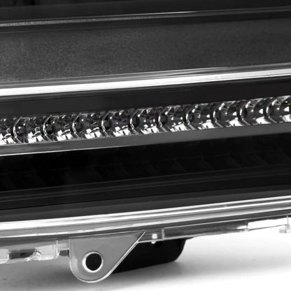 AKKON - For 2007 2008 2009 2010 2011 2012 Dodge Nitro Dual CCFL Halo Black Projector Full LED Turn Signal Headlights