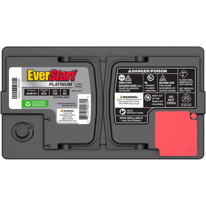 EverStart Platinum AGM Automotive Battery, Group Size H7 / LN4 / 94R 12 Volt, 850 CCA