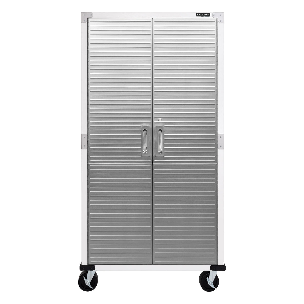Seville Classics UltraHD Steel Body Lockable Storage Filing Cabinet Organizer Locker Shelving Unit 36" W x 18" D x 72" H, Granite