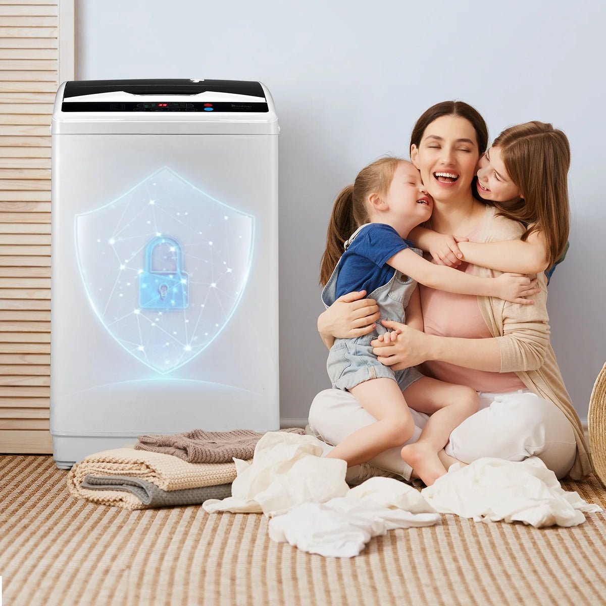 Ktaxon 17.8lbs Portable Fully Automatic Washing Machine W/ Drain Pump