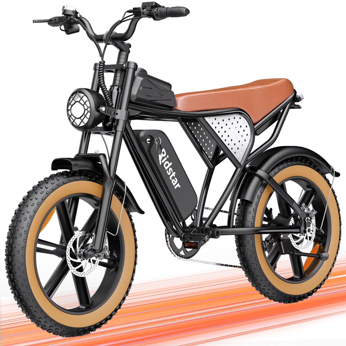 1500W MTB Electric Bicycle 48V 20Ah Removable Battery E-Bike��Electric Bike for Adults 20" Fat Tire Electric Motorcycle, Shimano 7 speed Full Suspension Mountain Bike UL2849