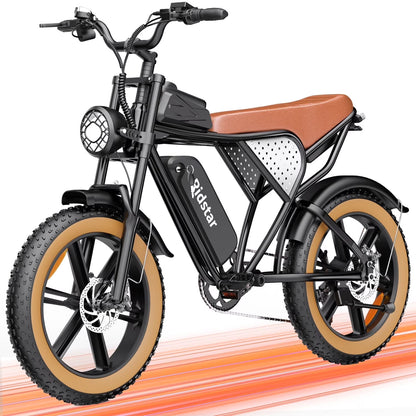 1500W MTB Electric Bicycle 48V 20Ah Removable Battery E-Bike��Electric Bike for Adults 20" Fat Tire Electric Motorcycle, Shimano 7 speed Full Suspension Mountain Bike UL2849