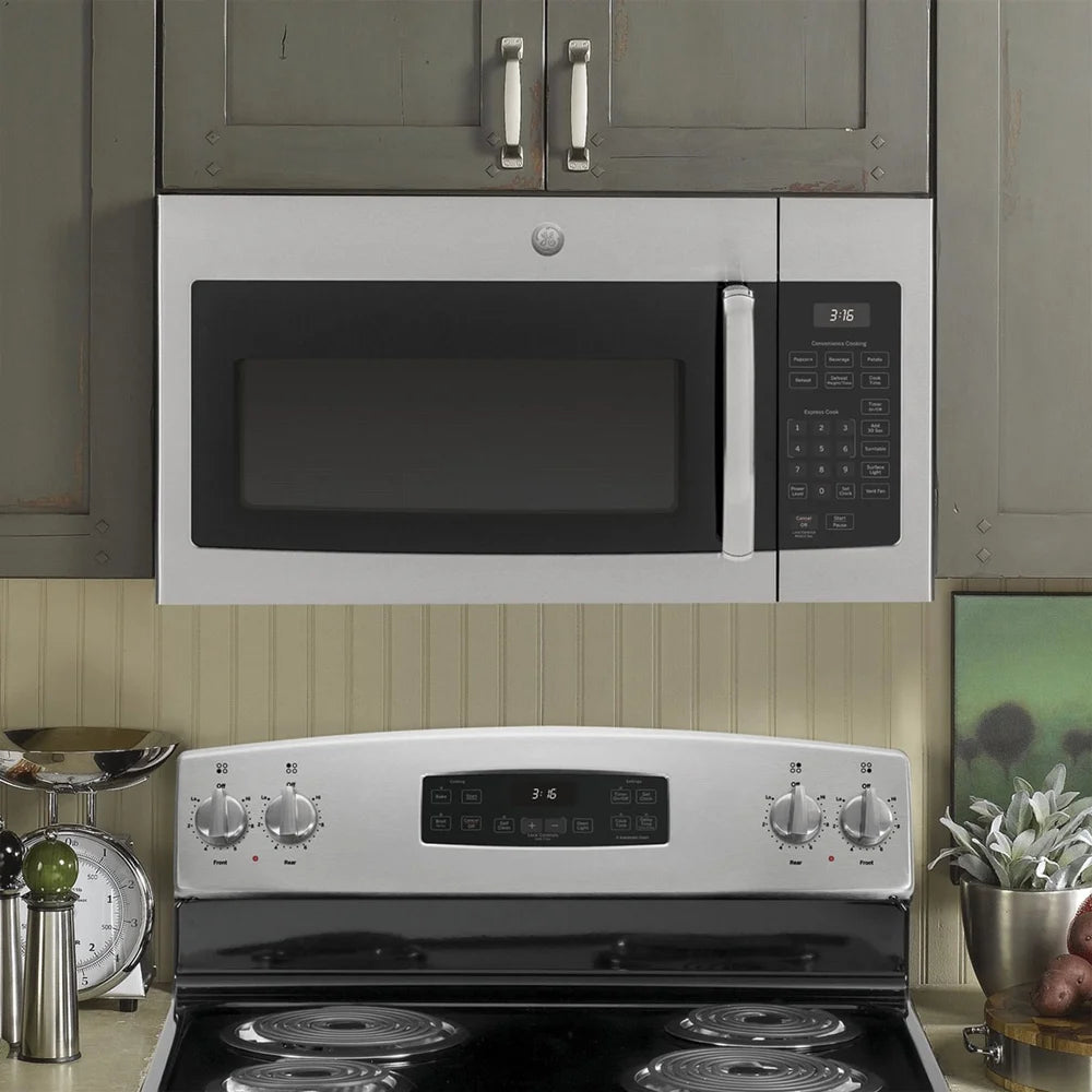 General Electric GE 1.6 Cu. Ft. Over-the-Range Microwave Oven Stainless Steel, JVM3160RFSS
