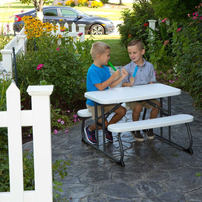 Lifetime Children's Picnic Table , White Granite (60239)