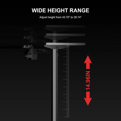 GTRACING 55 Inches Electric Standing Gaming Desk, RGB