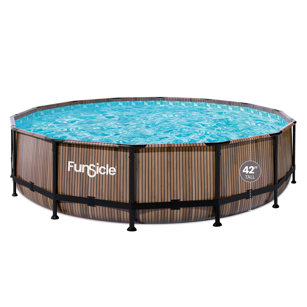 Funsicle 14ft Round Oasis Above Ground Pool with SkimmerPlus Filter Pump, Age 6 & up
