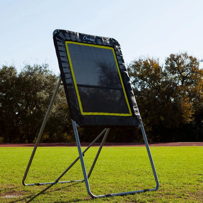 Champion Sports Deluxe Lacrosse Target: Ball Return Bounce Back Net Set for Professional, College and Grade School Training & Drills - 4' x 3' Rebound Area