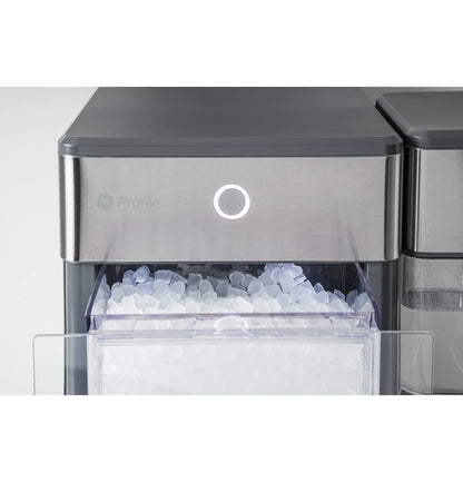 GE Profile? Opal? Nugget Ice Maker + Side Tank, Countertop Icemaker, Stainless Steel, 33lbs Daily Ice Production