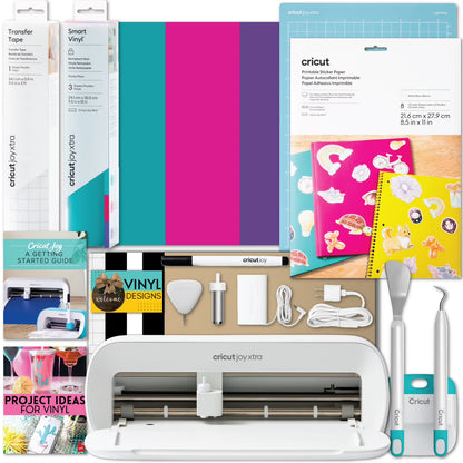 Cricut Joy Xtra Die-Cutting Machine Sticker Edition Bundle, White- New Walmart Exclusive