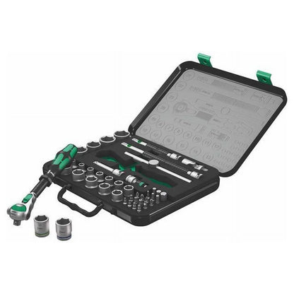 Wera Zyklop Metric 1/4�� & 1/2" Drive Speed Ratchet Socket/Bit Set (43-Piece Set)
