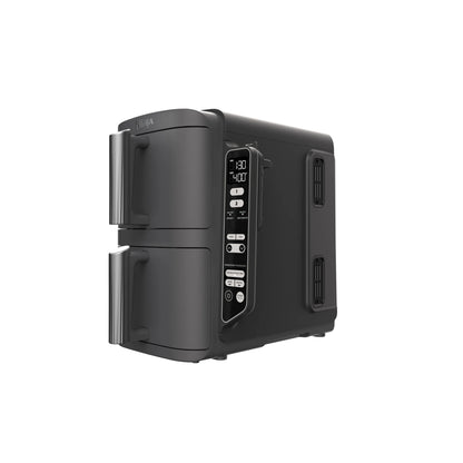Ninja DoubleStack XL 2-Basket Air Fryer, DoubleStack Technology Cooks 4 Foods at Once, Space Saving Design, 10 QT, 4-in-1, Smart Finish & Match Cook, SL400