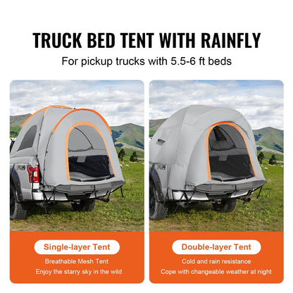 BENTISM SUV Camping Tent 8-8 Ft Waterproof Pickup SUV Tent with Rainfly Carry Bag Car Canopy Shelter for Camping Outdoor Travel