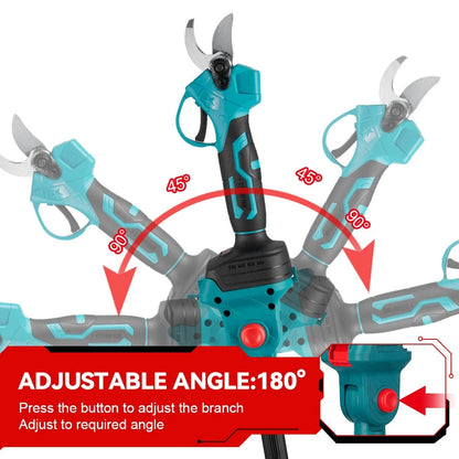 3-in-1 Brushless 6" Pole Chainsaw & Electric Pruning Shears Cordless Pole Saw
